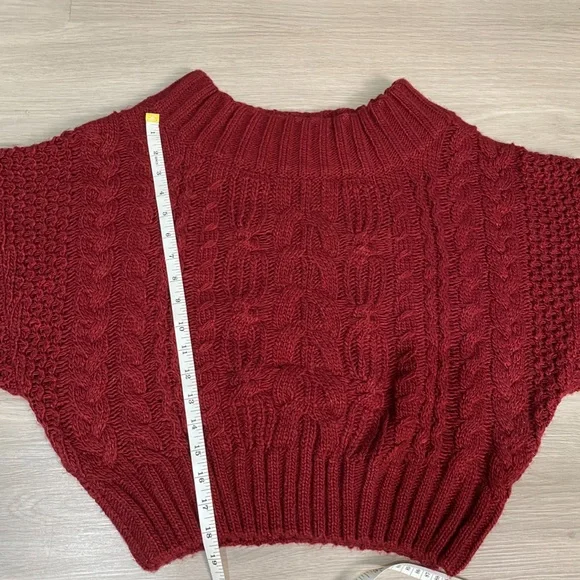 Anthropologies Cropped Knit Chunky Sweater - Picture 4 of 5